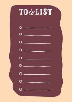 Trendy minimalist planner in pastel colors vector