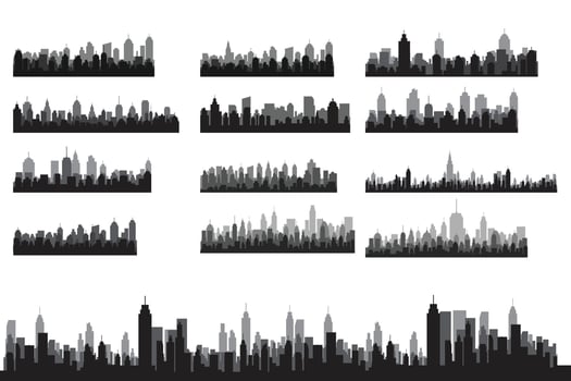 big set of vector farm elements and animals
