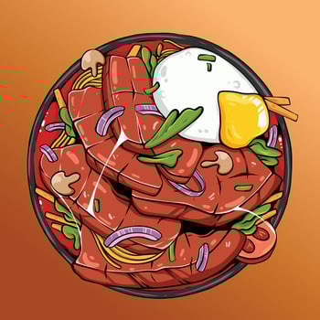 Delicious Noodle Illustration vector