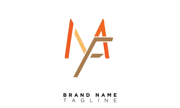 MF Alphabet letters Initials Monogram logo FM, M and F vector