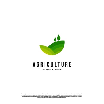 agriculture logo design modern concept. farm logo design icon template vector
