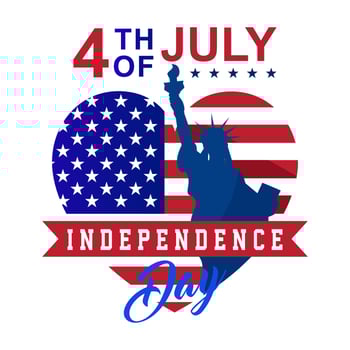 4th of july american independence day t-shirt and apparel vector