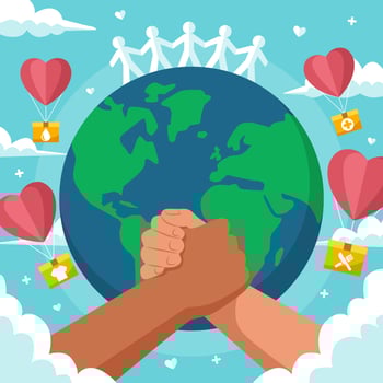 World Humanitarian Day Background vector