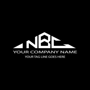 NBC letter logo creative design with vector graphic