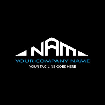 NAM letter logo creative design with vector graphic