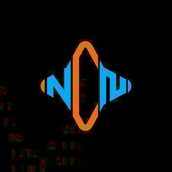 NCN letter logo creative design with vector graphic