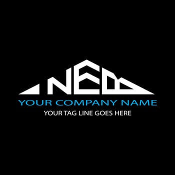 NED letter logo creative design with vector graphic