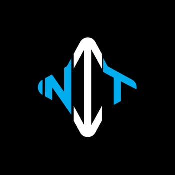 NIT letter logo creative design with vector graphic