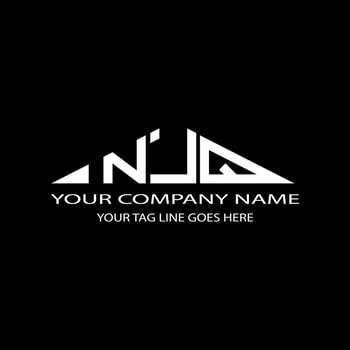 NJQ letter logo creative design with vector graphic