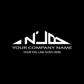 NJB letter logo creative design with vector graphic