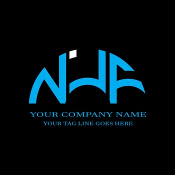 NJF letter logo creative design with vector graphic