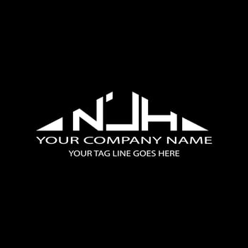 NJH letter logo creative design with vector graphic
