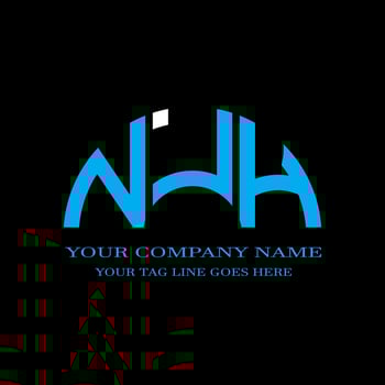 NJH letter logo creative design with vector graphic