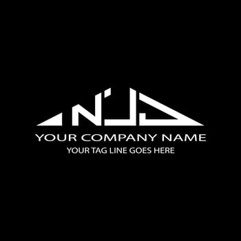 NJJ letter logo creative design with vector graphic