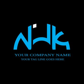 NJK letter logo creative design with vector graphic