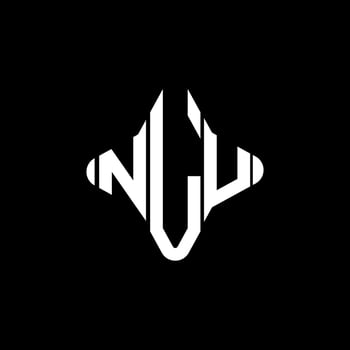 NLU letter logo creative design with vector graphic