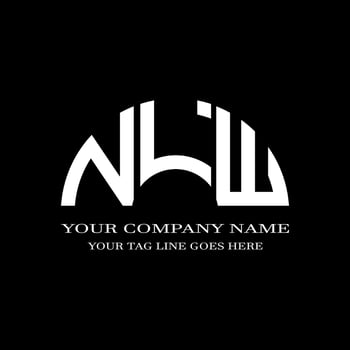 NLW letter logo creative design with vector graphic