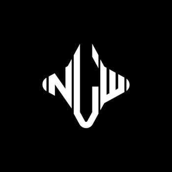 NLW letter logo creative design with vector graphic