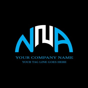 NNA letter logo creative design with vector graphic