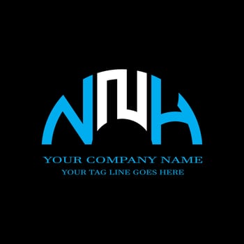 NNH letter logo creative design with vector graphic