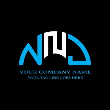 NNJ letter logo creative design with vector graphic