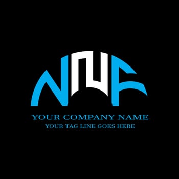 NNF letter logo creative design with vector graphic