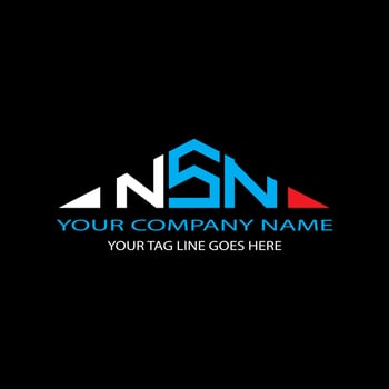 NSN letter logo creative design with vector graphic