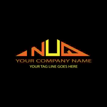 NUQ letter logo creative design with vector graphic
