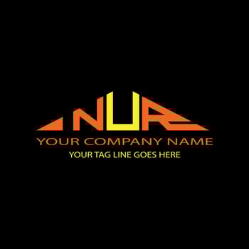 NUR letter logo creative design with vector graphic