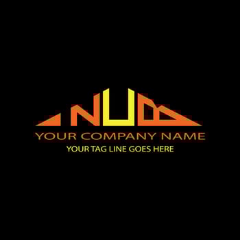 NUB letter logo creative design with vector graphic