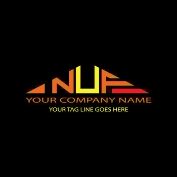 NUF letter logo creative design with vector graphic
