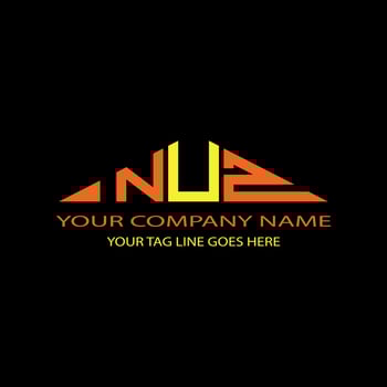 NUZ letter logo creative design with vector graphic