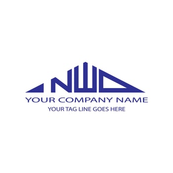 NWD letter logo creative design with vector graphic