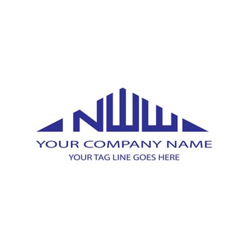 NWW letter logo creative design with vector graphic