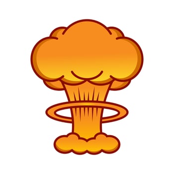 mushroom nuclear explosion vector