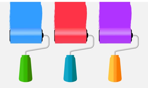 Paint roll icon vector illustration