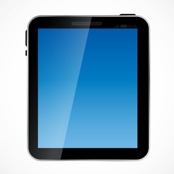 Abstract digital tablet vector illustration