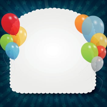 set of colored balloons, vector illustration. EPS 10.