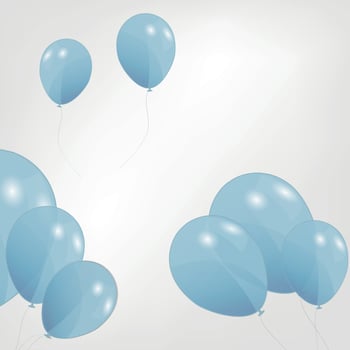 set of colored balloons, vector illustration. EPS 10.