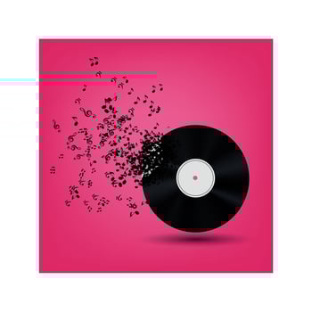 Abstract music background vector illustration for your design