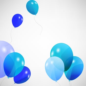 set of colored balloons, vector illustration. EPS 10.