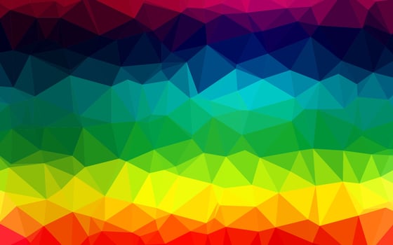 Dark Multicolor, Rainbow vector blurry triangle texture.