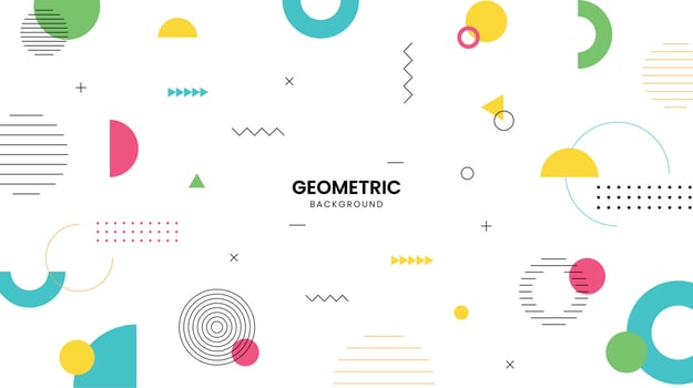 Colorfull geometric background. Modern abstract background with geometric shapes and lines. Eps10 Vector