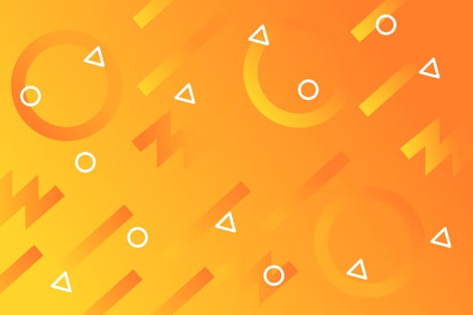 Gradient abstract background with nice symbols and triangular sign vector