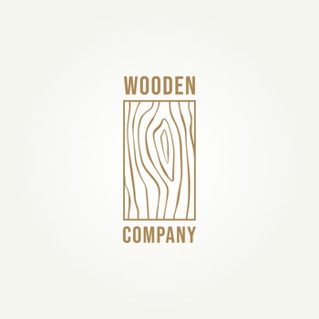 wooden pattern minimalist line art logo icon template vector illustration design. simple hardwood, parquet, sawmill logo concept