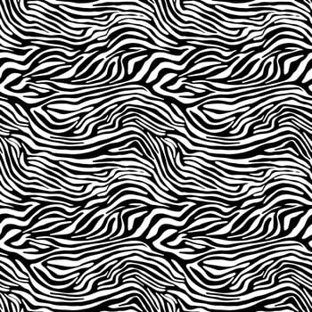 Vector animal print. Zebra ornament. Seamless pattern