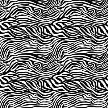 Vector animal print. Zebra ornament. Seamless pattern