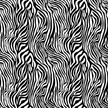 Vector animal print. Zebra ornament. Seamless pattern