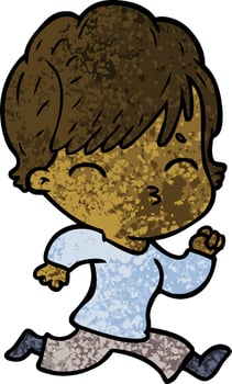 cartoon woman thinking vector