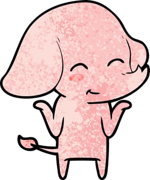 cute cartoon elephant vector